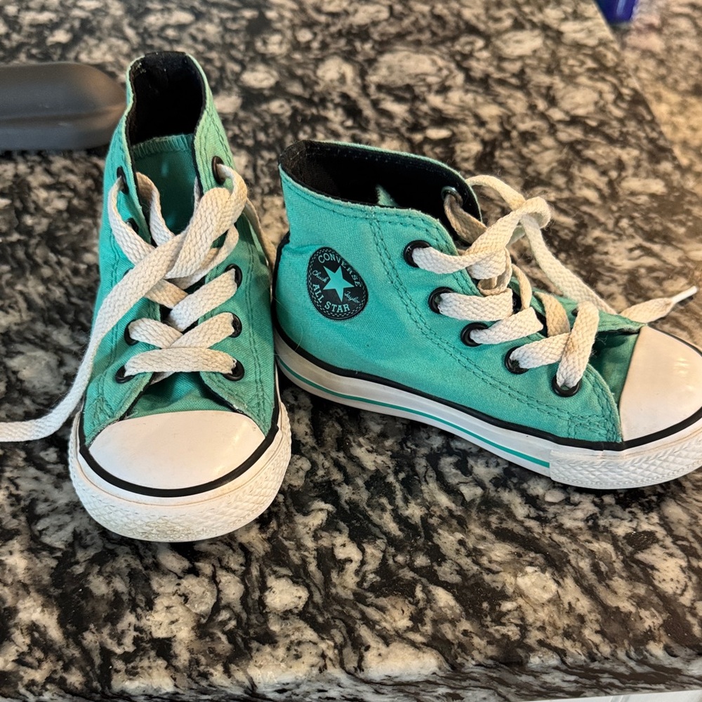 Converse Kids Teal High-Top Sneakers